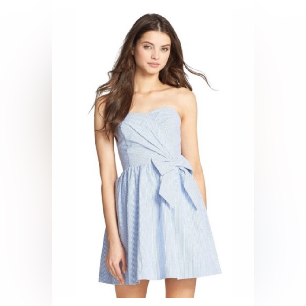 Lilly Pulitzer Henrietta Blue Seersücker Dress